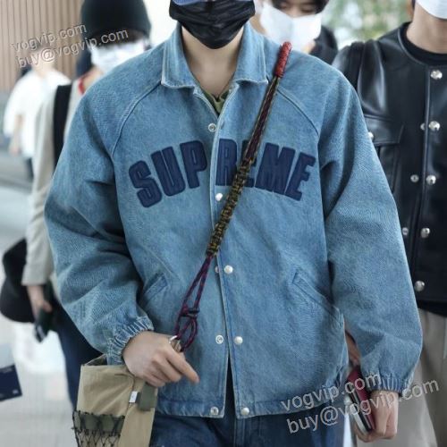 シュプリームコピー ブランド 早くも完売している Supreme SS25 Arc Denim Coaches Jacket SUPWT046 新商品！ デニムジャケット ブルゾン ジャケット 3色可選