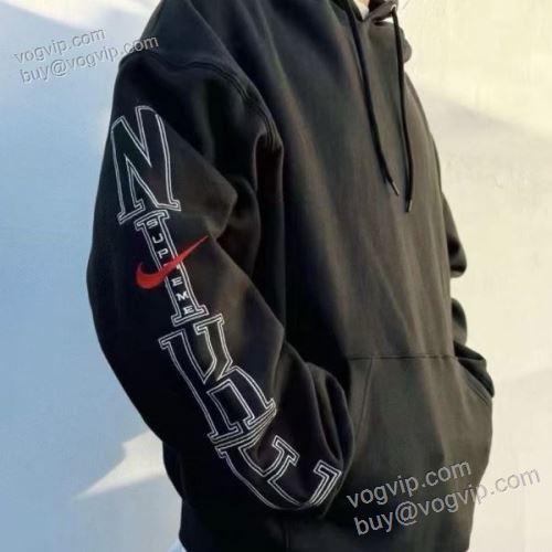 選べる極上 シュプリームコピー Supreme x N1ke HOODED SWEATSHIRT SUPWT078 パーカー 2025お得本物保証