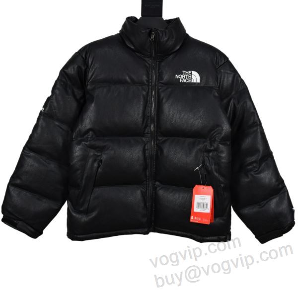 シュプリームコピー Supreme x The North Face Leather Nuptse Jacket SUPWT098 革ジャンパー ダウンジャケット 2色可選 2025秋冬季超人気