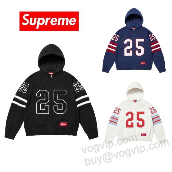 シュプリーム SUPREME SS25 FOOTBALL HOOD SWEATER SUPWT135 ニット セーター 3色可選 コピーブランド