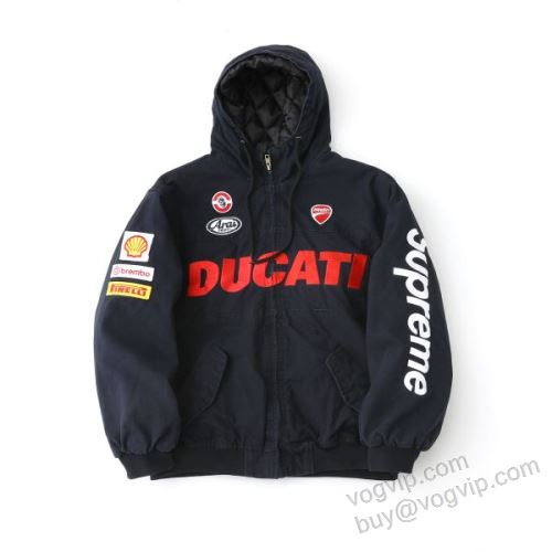 シュプリームコピー Supreme x DUCATI HOODED RACING JACKET SUPWT144 2026年モデル入荷 ブルゾン ジャケット、上着 2色可選 早くも完売している