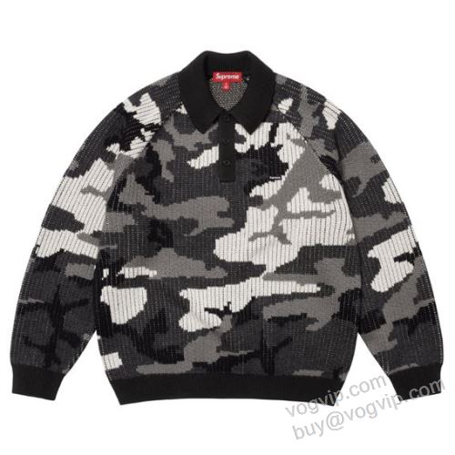 2026お買い得高品質 シュプリームブランド 偽物 通販 SUPREME SMALL BOX POLO SWEATER SUPWT146 今一番HOTな新品  ニット セーター 3色可選