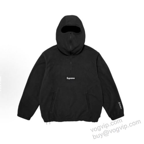 2026品質保証定番人気 シュプリームスーパーコピー Supreme POLARTEC Polartec Face Mask Half Zip Hooded Sweatshirt SUPWT154 パーカー 4色可選 抜群な楽チン感ある大定