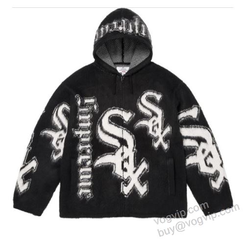 2026品質保証定番人気 SUPREME CHICAGO WHITE SOX ZIP UP HOODED SWEATER SUPWT156 ニット セーター 2色可選 シュプリームコピー ブランド セレブ愛用の超人気商品