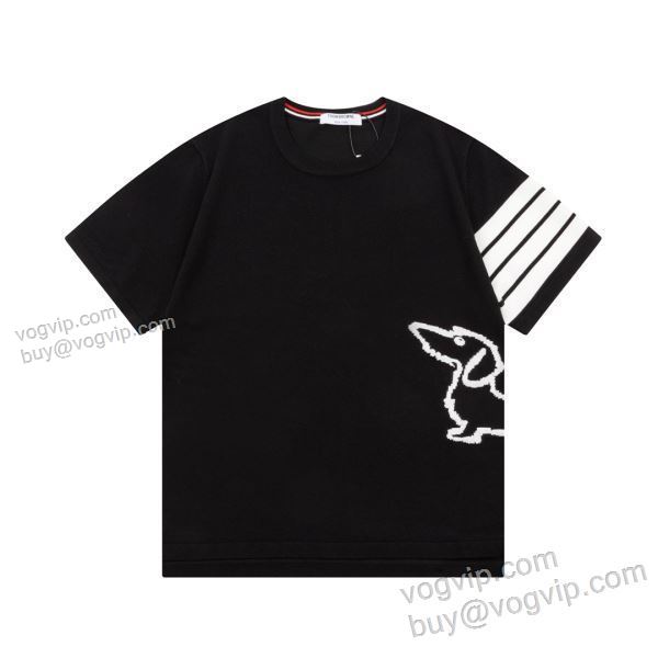 THOM BROWNEスーパーコピー 2025秋冬季超人気 トムブラウン TBNXZ013 半袖Tシャツ 2色可選