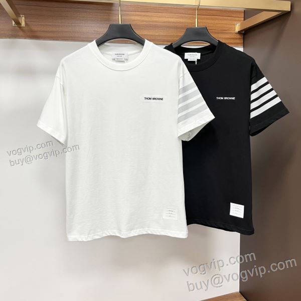 トムブラウン THOM BROWNEコピー ブランド TBNXZ015 半袖Tシャツ 2色可選 2025秋冬季超人気