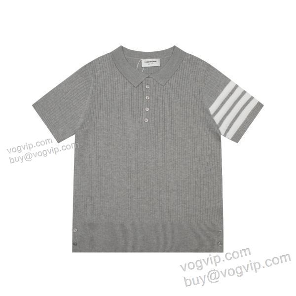 2025秋冬季超人気 トムブラウン TBNXZ016 半袖ポロシャツ 3色可選 THOM BROWNEブランド 偽物 通販