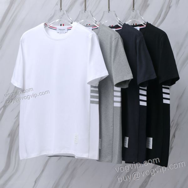 2025年モデル入荷 トムブラウン TBNXZ019 半袖Tシャツ 4色可選 THOM BROWNE偽物ブランド