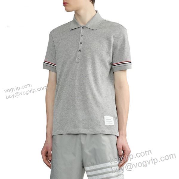 トムブラウン THOM BROWNEブランドコピー TBNXZ022 2025HOT品質保証 半袖ポロシャツ 2色可選