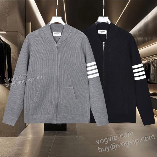 ニット セーター ジャケット、上着 2025驚きの破格値本物保証 トムブラウン THOM BROWNEコピーブランド TBWT040 2色可選