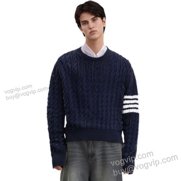 トムブラウン THOM BROWNE TBWT046 2025秋冬季新作 ニット セーター 3色可選 ブランドコピー代引き専門店