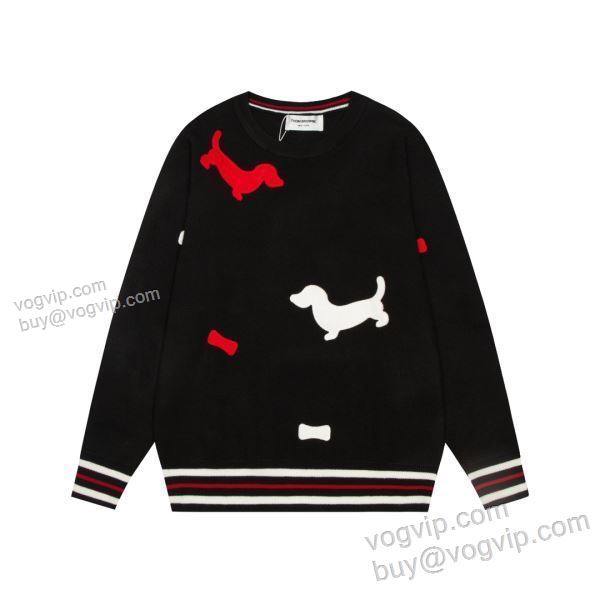 ニット 長袖Tシャツ 2色可選 2025人気セール新作 トムブラウン THOM BROWNE TBWT051 スーパーコピー 優良サイト