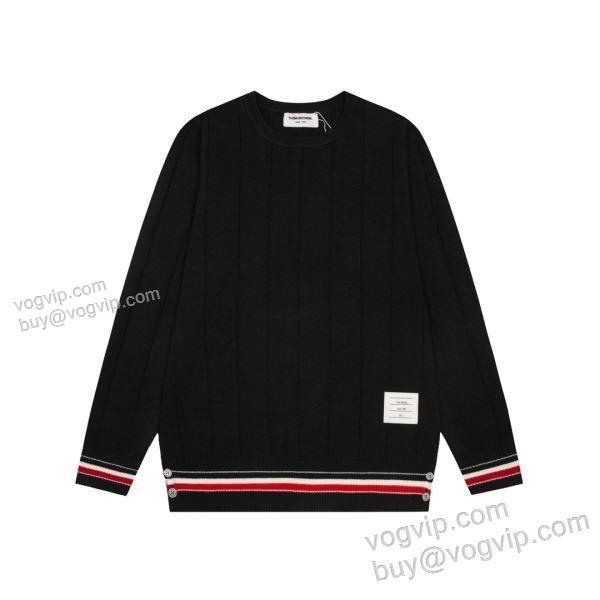 2025最安値セール トムブラウン THOM BROWNE TBWT061 ニット 長袖Tシャツ 最大級ブランドコピー通販優良店