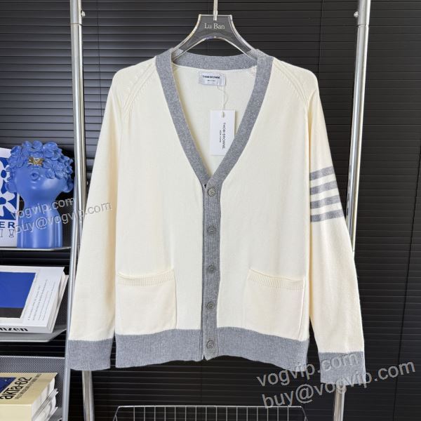 ニット セーター ジャケット、上着 2025お得低価 トムブラウン THOM BROWNEコピーブランド TBWT079 5色可選