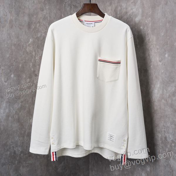 2025超激得高品質 トムブラウン スーパーコピー TBWT085 プルオーバーパーカー 長袖Tシャツ 2色可選