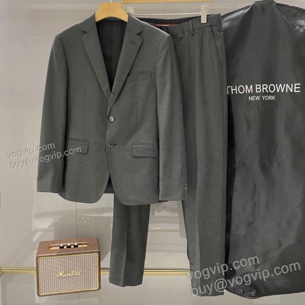 トムブラウン THOM BROWNEコピー ブランド TBWT098 2025激安大特価100%新品 ダブルスーツ 上下セット