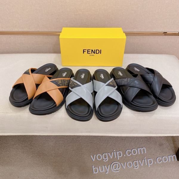 売れ筋のいい フェンディ FENDIコピーブランド TXIEFEN018 2025年モデル入荷 サンダル ビーチサンダル 3色可選