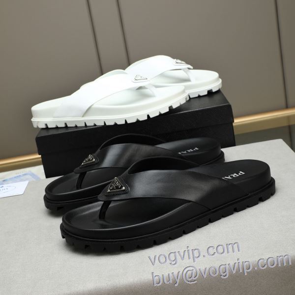 PRADAブランドコピー TXIEPR012 2025お買い得新品 プラダ サンダル 2色可選 機能性?耐久性抜群