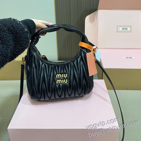 SALE開催 ショルダーバッグ ハンドバッグ ミュウミュウ コピー 2025年モデル入荷 WBAGMIU003 4色可選