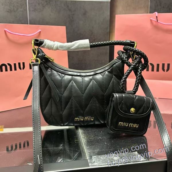 2025割引セール ミュウミュウ MIUMIU ブランドコピー WBAGMIU022 ショルダーバッグ 3色可選 超人気美品◆