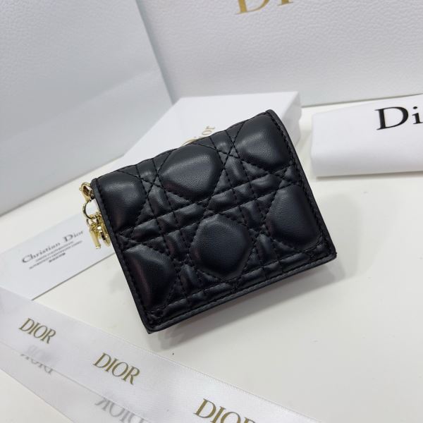 着心地抜群 ディオール 偽物ブランド WQBDIOR008 レディース財布 ミニ財布 3色可選 2025春夏季超人気