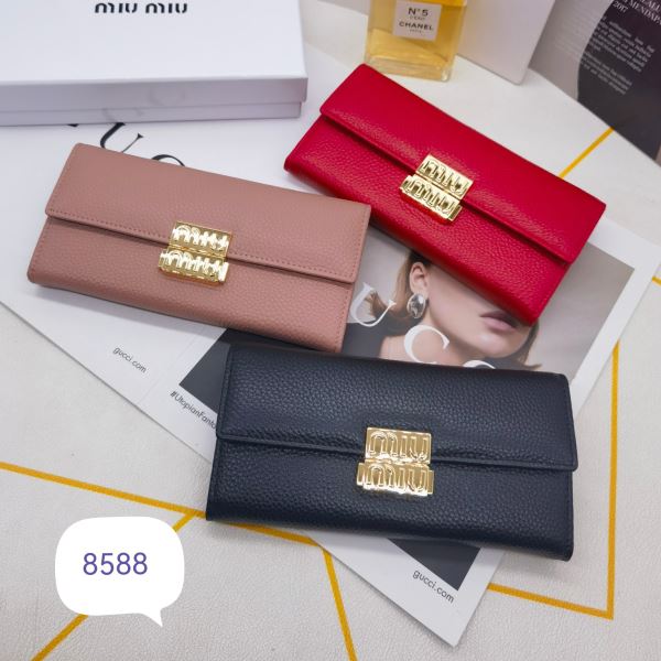 もっとも高い人気を誇る ミュウミュウ MIUMIUコピーブランド WQBMIU017 レディース財布 長財布 3色可選 2025人気セール高品質