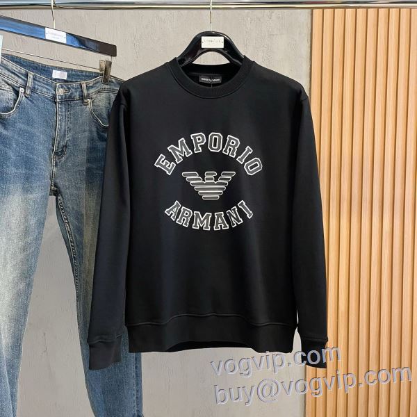 2025最安値セール アルマーニ ARMANI コピー 商品 販売 プルオーバーパーカー 2色可選 シックスタイルに活躍
