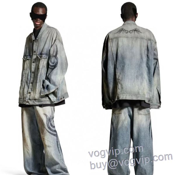 バレンシアガ BALENCIAGA 2025驚きの破格値安い デニムジャケット vogブランド コピー 優良店 高級感を引き立てる