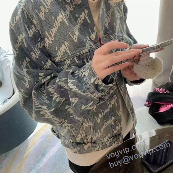 2025割引セール バレンシアガ WTBAL130 デニムジャケット ジャケット、上着 BALENCIAGA偽物ブランド