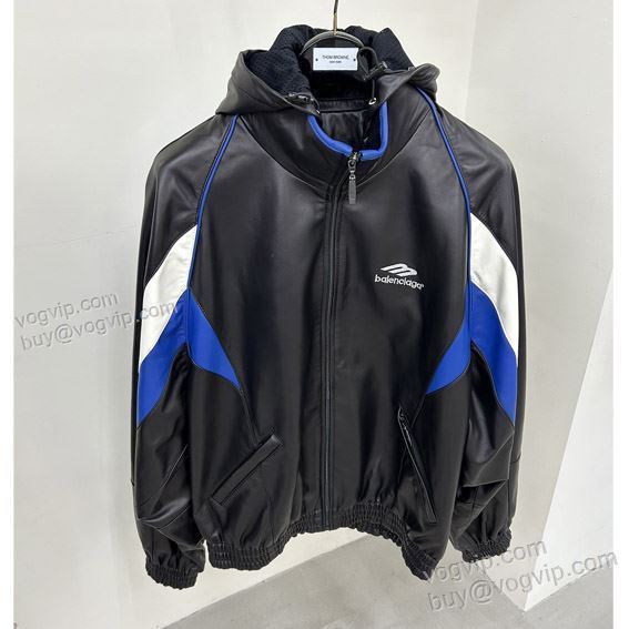 魅惑 バレンシアガ コピー WTBAL164 革ジャケット 革ジャンパー 2025年モデル入荷