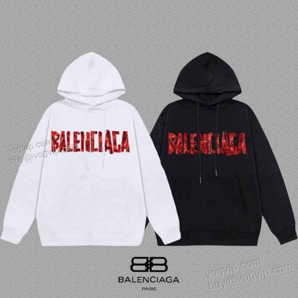 大人キレイに仕立てる パーカー 2色可選 2025お得人気セール バレンシアガ BALENCIAGA WTBAL184 VOGブランドスーパーコピー