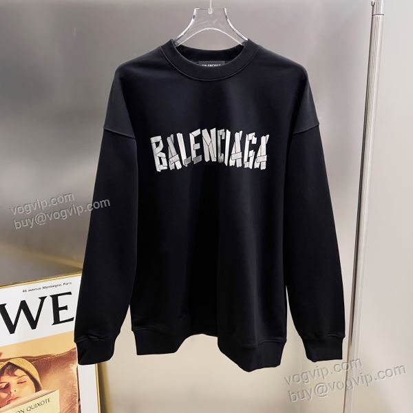 個性的なデザイン バレンシアガ BALENCIAGA WTBAL191 2025爆買いセール プルオーバーパーカー 2色可選 人気スーパーコピーブランド