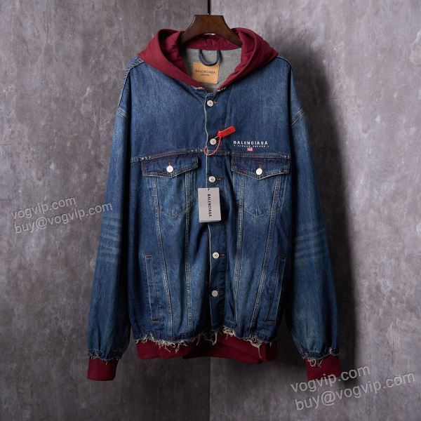 バレンシアガ BALENCIAGA偽物ブランド 2025最安値本物保証 WTBAL261 パーカー デニムジャケット 超目玉