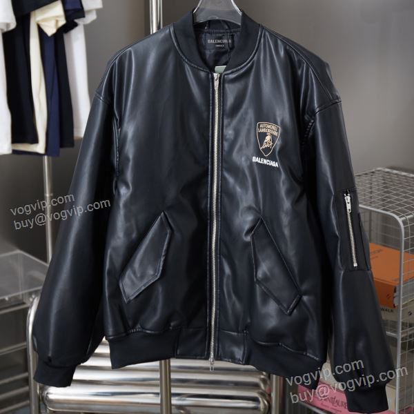 革ジャンパー 2025お得最新作 バレンシアガ コピー ブランド WTBAL285 ジャケット、上着 めちゃくちゃお得