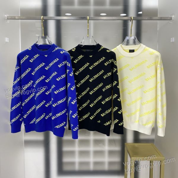 首胸ロゴ バレンシアガ スーパーコピー 激安 WTBAL309 ニット セーター 3色可選 2025大特価！