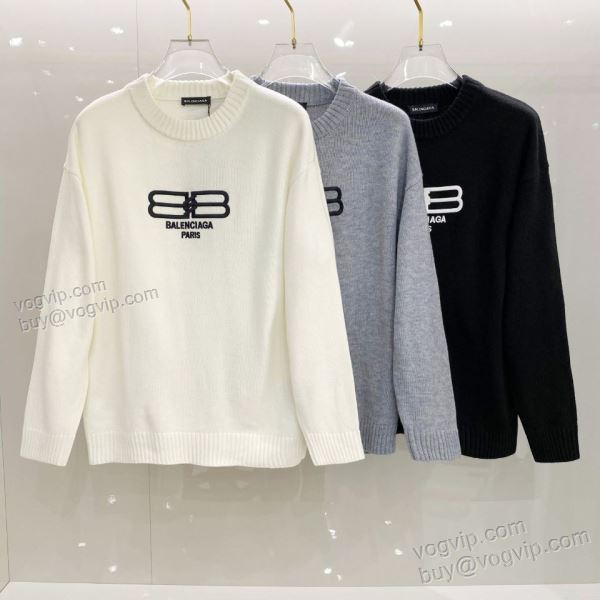 高級感ある バレンシアガ BALENCIAGAスーパーコピー WTBAL316 ニット セーター 3色可選 2025格安通販