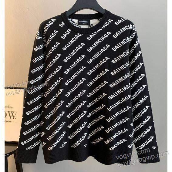 2025驚きの破格値本物保証 バレンシアガ WTBAL325 お洒落に魅せる ニット セーター 2色可選 BALENCIAGAブランドコピー