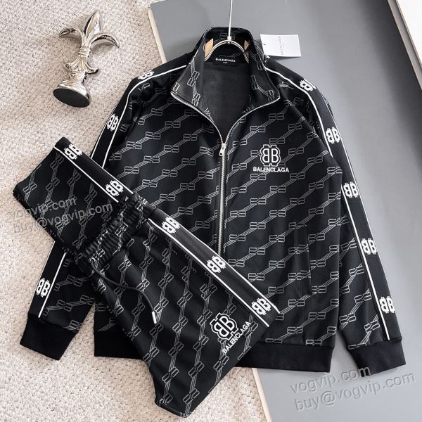 最安値に挑戦 バレンシアガ ブランドスーパーコピー WTBAL335 2025人気定番爆買い ブルゾン 上下セット