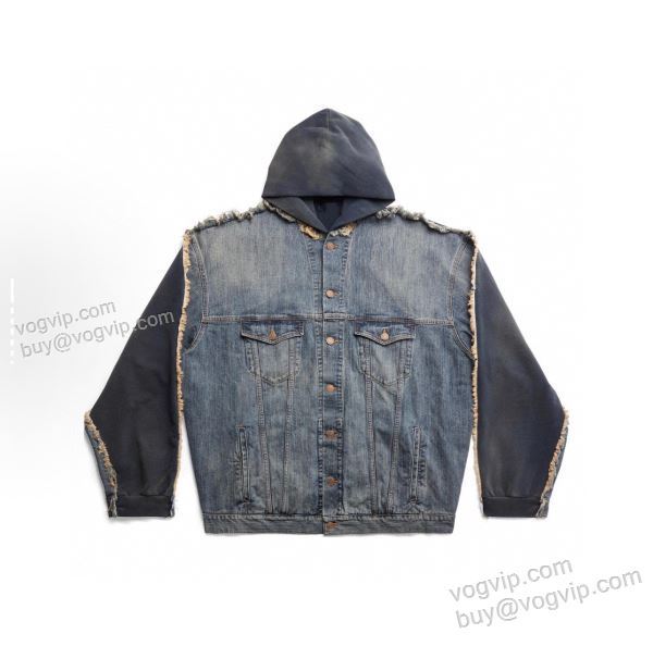 デニムジャケット ブルゾン 2025数量限定定番人気 バレンシアガ BALENCIAGA WTBAL341 スーパーコピー 激安 希少価値大！