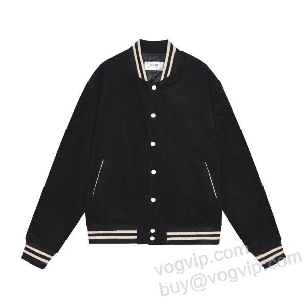 セリーヌ CELINEスーパーコピー WTCEL057 2025爆買い定番人気 コールテン 野球ウェア ジャケット、上着