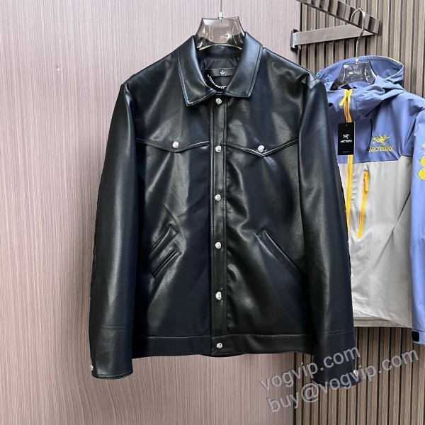 革ジャケット 2025高級品 通販 クロムハーツ スーパーコピー WTCHR067 ジャケット、上着