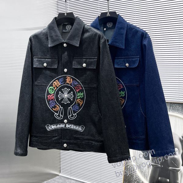 クロムハーツ CHROME HEARTSブランドコピー WTCHR070 2025激安大特価定番 デニムジャケット ジャケット、上着 2色可選