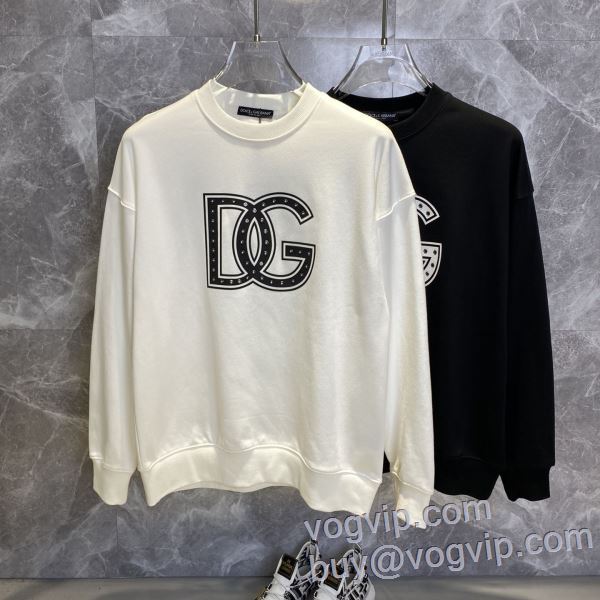 サイズ豊富 ドルチェ&ガッバーナ Dolce&Gabbana スーパーコピー n級品 プルオーバーパーカー 2色可選 2025爆買い品質保証
