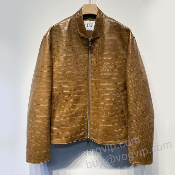 2025本物保証 ディオール ブランドコピー WTDIOR103 革ジャケット ブルゾン