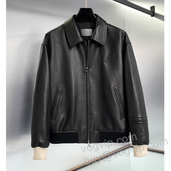 ディオール コピー WTDIOR105 革ジャケット ブルゾン 2025本物保証