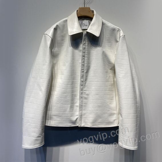 2025数量限定本物保証 ディオール コピー ブランド WTDIOR106 革ジャケット ブルゾン