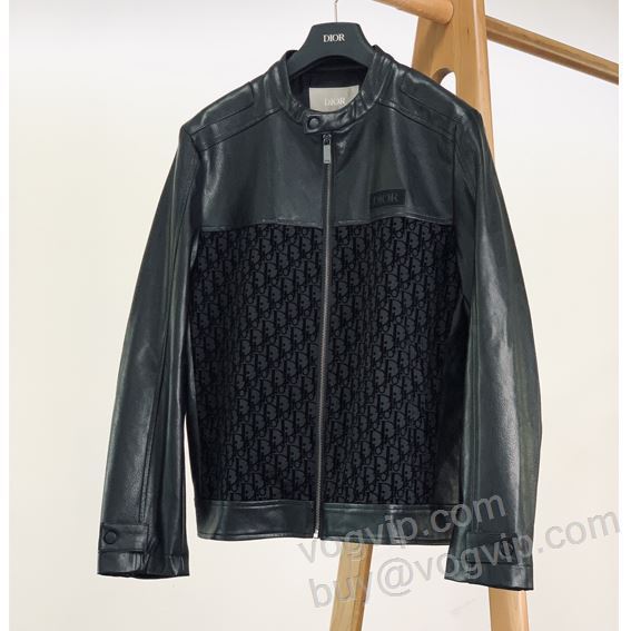ディオール コピー 商品 販売 WTDIOR193 2025新品本物 ブルゾン 野球ウェア 革ジャンパー