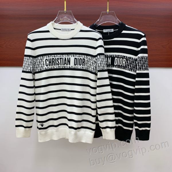 2025新作入荷格安 ディオール ブランドコピー WTDIOR196 ニット セーター 2色可選