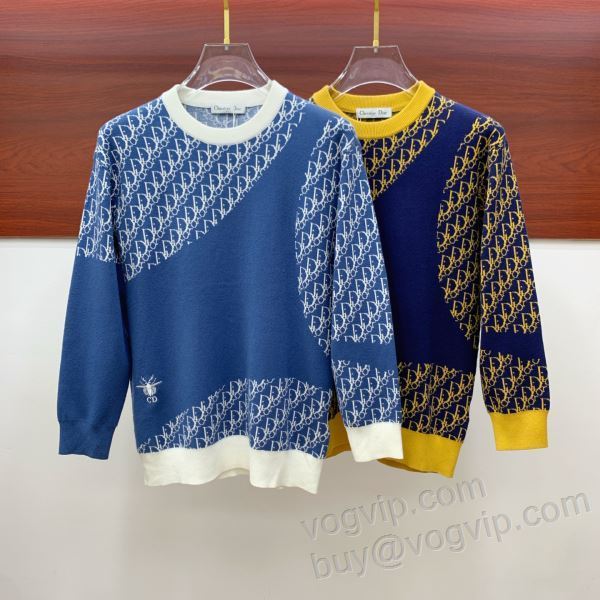 2025最安値高品質 ディオール ブランド 偽物 通販 WTDIOR200 ニット セーター 2色可選