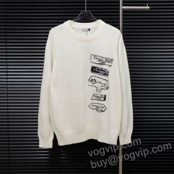 2025お買い得高品質 ディオール DIORスーパーコピー 激安 WTDIOR212 ニット セーター 2色可選